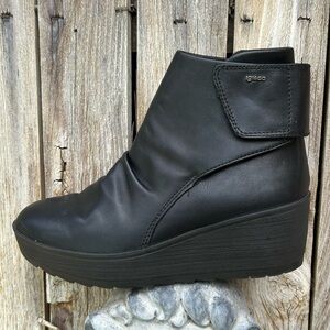 Igi&Co Wedge Platform Boot Leather Black 38
